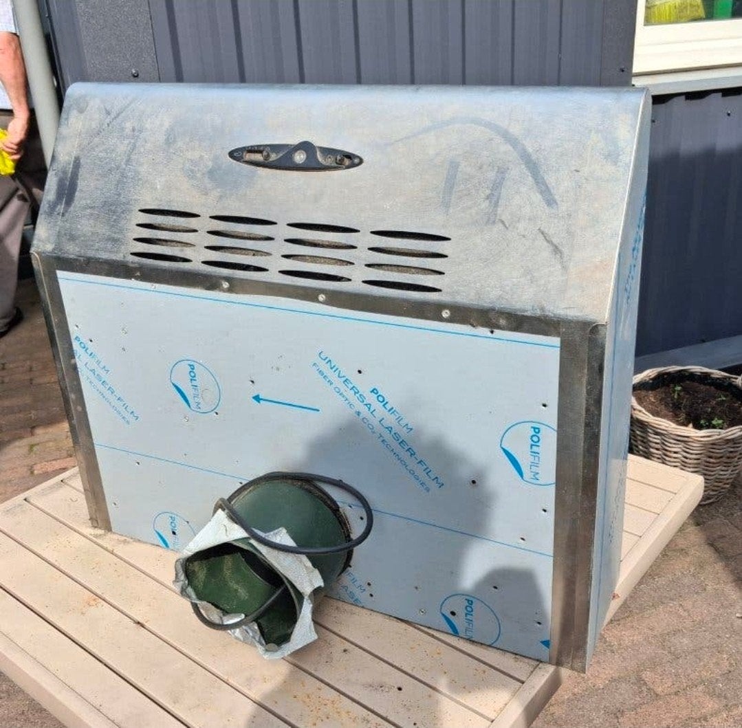 Compacte onderbouw afzuigkap 60x50x12cm, Ophalen, Gebruikt, Inbouw, Onderbouw afzuigkap