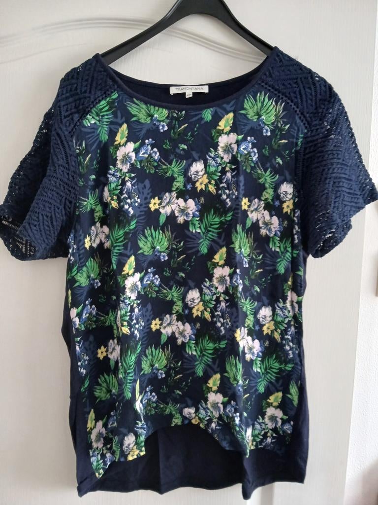 Damesshirt Maat XXXL, Ophalen of Verzenden, Zo goed als nieuw, Blauw, Shirt of Top