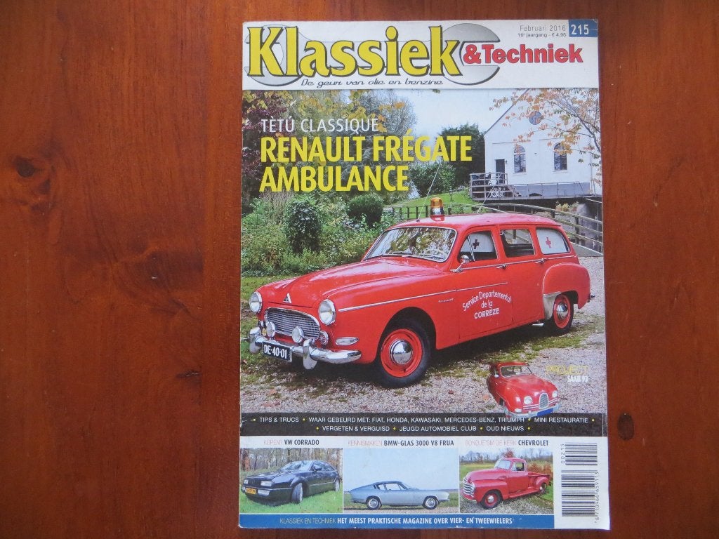 Klassiek & Techniek 215 Renault Frégate Ambulance, Corrado, Ophalen of Verzenden, Nieuw, Renault