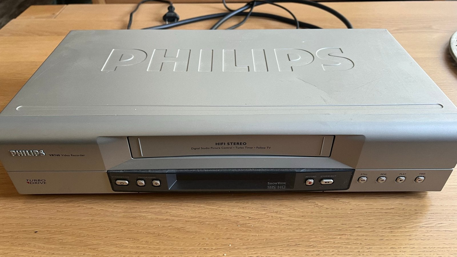 Philips VR743 HiFi Stereo VHS Video Recorder, Verzenden, Gebruikt, VHS-speler of -recorder
