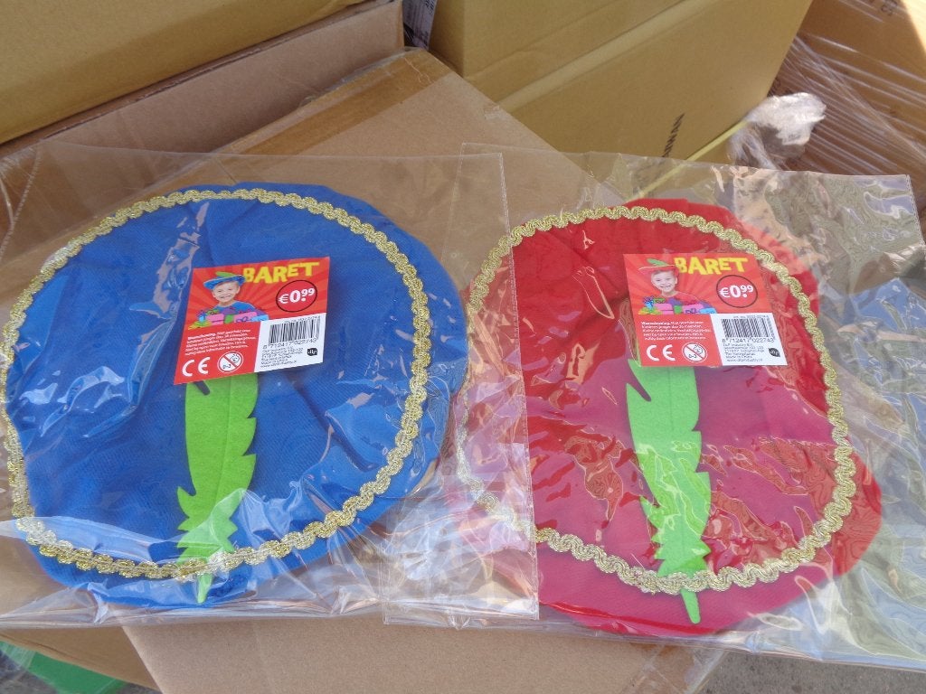 PARTIJ BARET PIET ROOD EN BLAUW, ., Nieuw, Ophalen of Verzenden, .