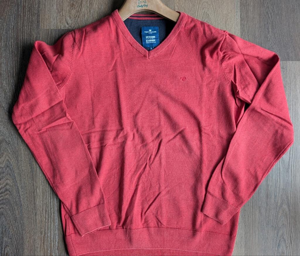 Vhals trui van Tom Tailor maat L, Kleding | Heren, Truien en Vesten, Maat 52/54 (L), Tom Tailor, Ophalen of Verzenden, Zo goed als nieuw