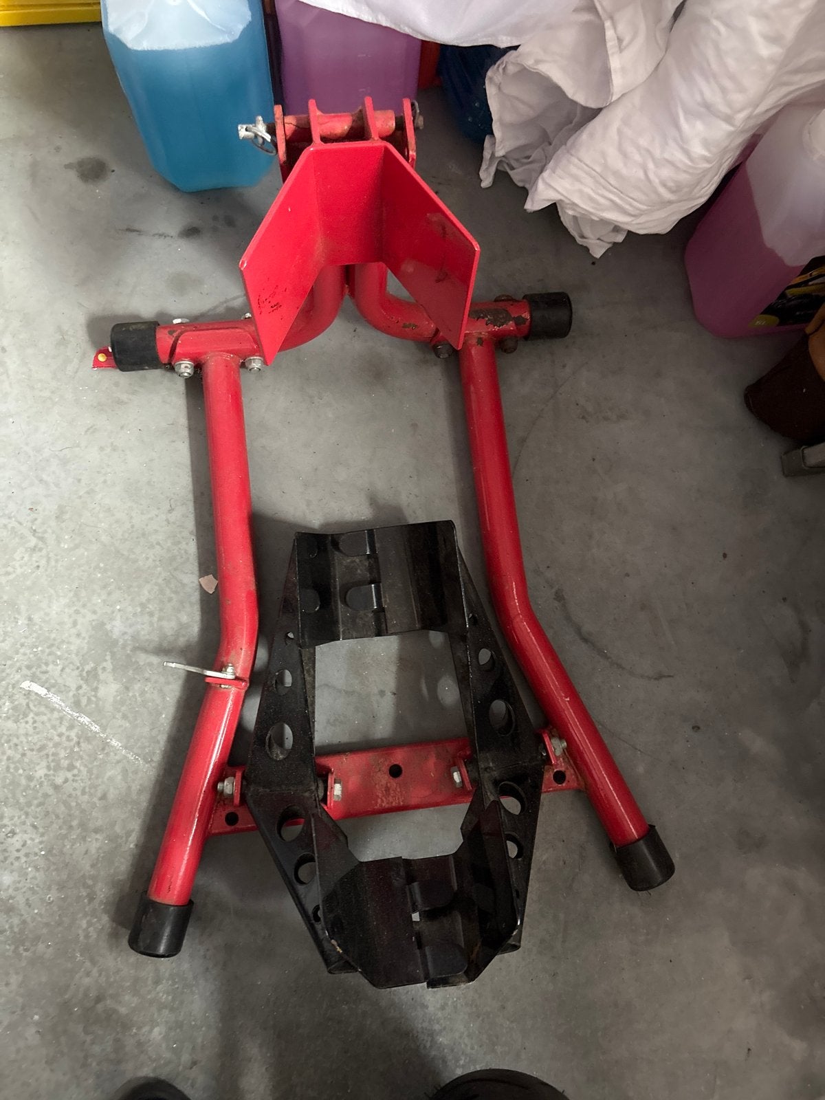 Motorfiets voorwielklem / paddockstand, Motoren, Accessoires | Overige, Ophalen of Verzenden, Gebruikt