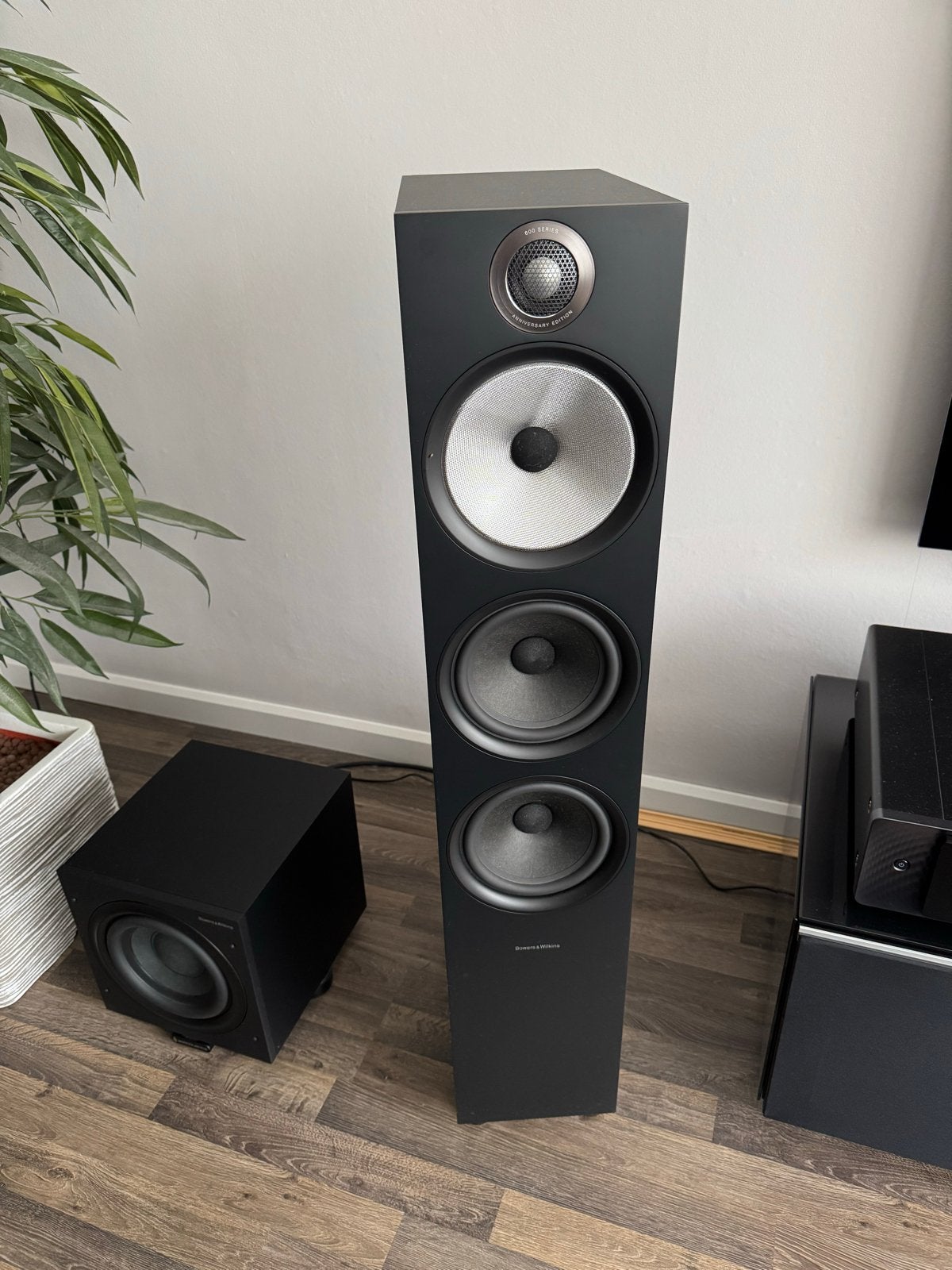 Bowers & Wilkins 603 S2 Anniversary edition incl Gaia III, Ophalen, Vloerstaande luidspreker, Zo goed als nieuw, Bowers & Wilkins (B&W)