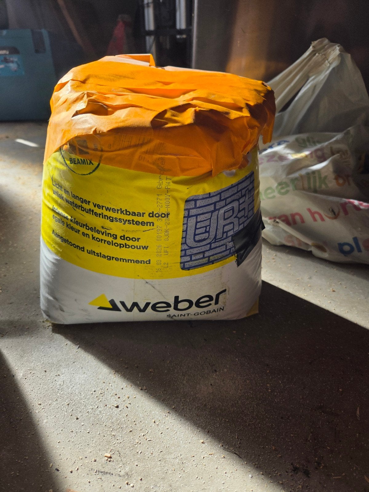 Weber voegmortel gebroken wit, Ophalen