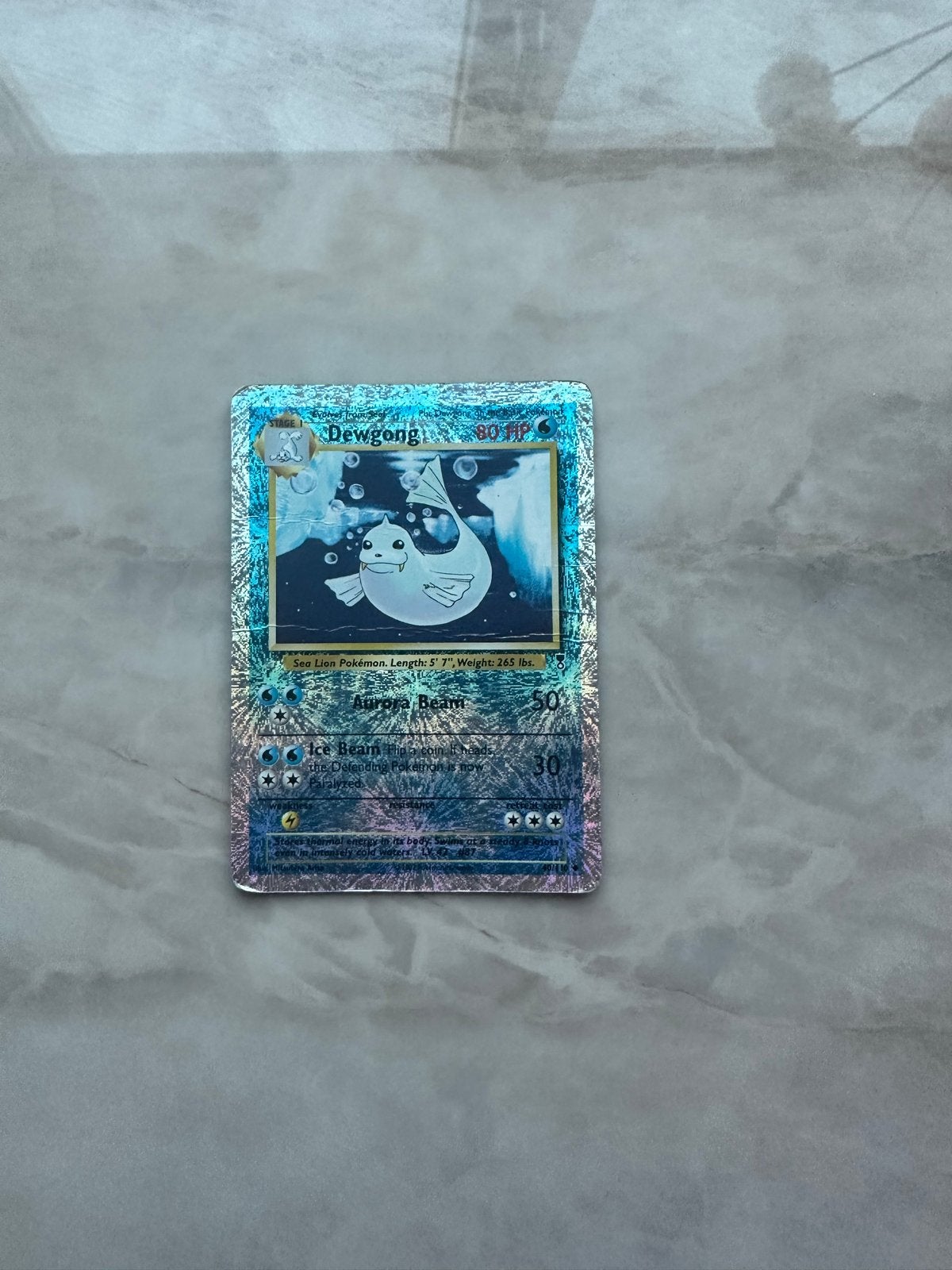 Pokémon Dewgong 24/110 Reverse Holo – Legendary Collection, Ophalen of Verzenden, Gebruikt, Losse kaart, Foil