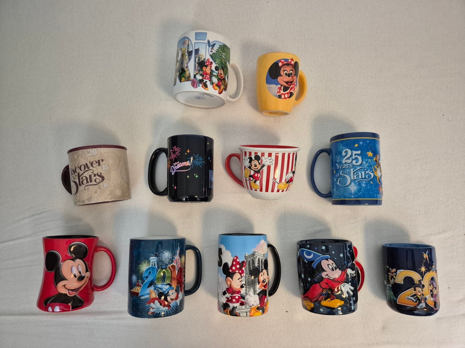 Diverse Disneyland Paris-mokken, Ophalen of Verzenden, Mickey Mouse, Zo goed als nieuw, Servies