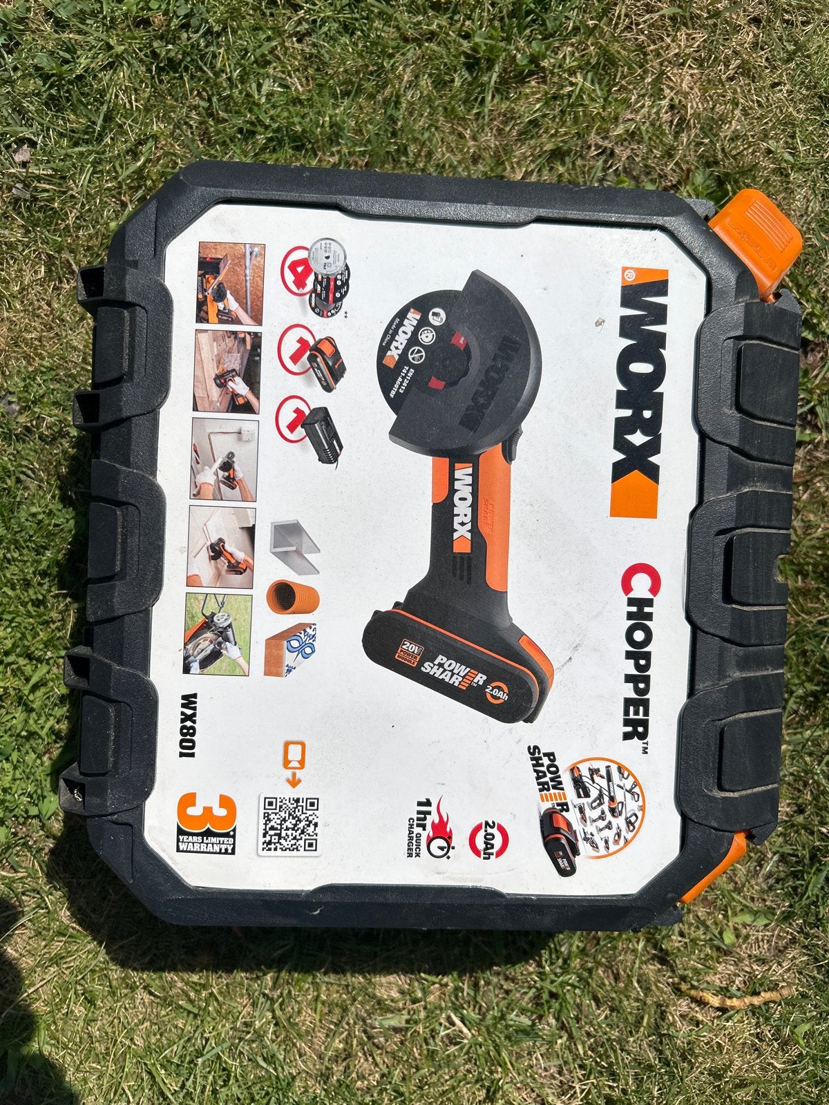 Worx WX801 Chopper 20V Accu Haakse Slijper, Ophalen, Minder dan 30 mm, Gebruikt, Overige typen
