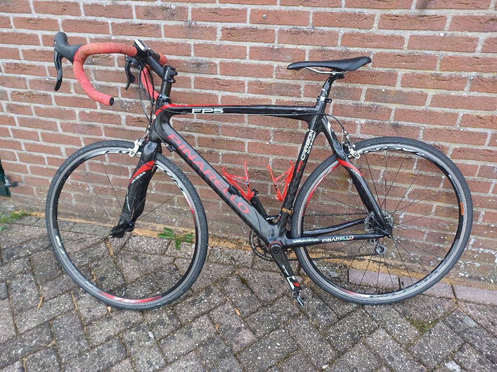 racefiets pinarello fp5 met centaur groep, Fietsen en Brommers, 28 inch, Gebruikt, Carbon, Velgrem