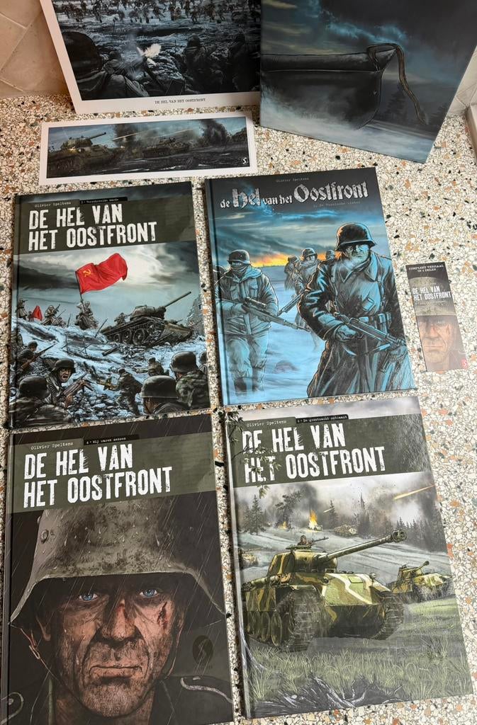 De Hel van het Oostfront + Afrikakorps 1ste dr, Complete serie of reeks, Ophalen of Verzenden, Zo goed als nieuw