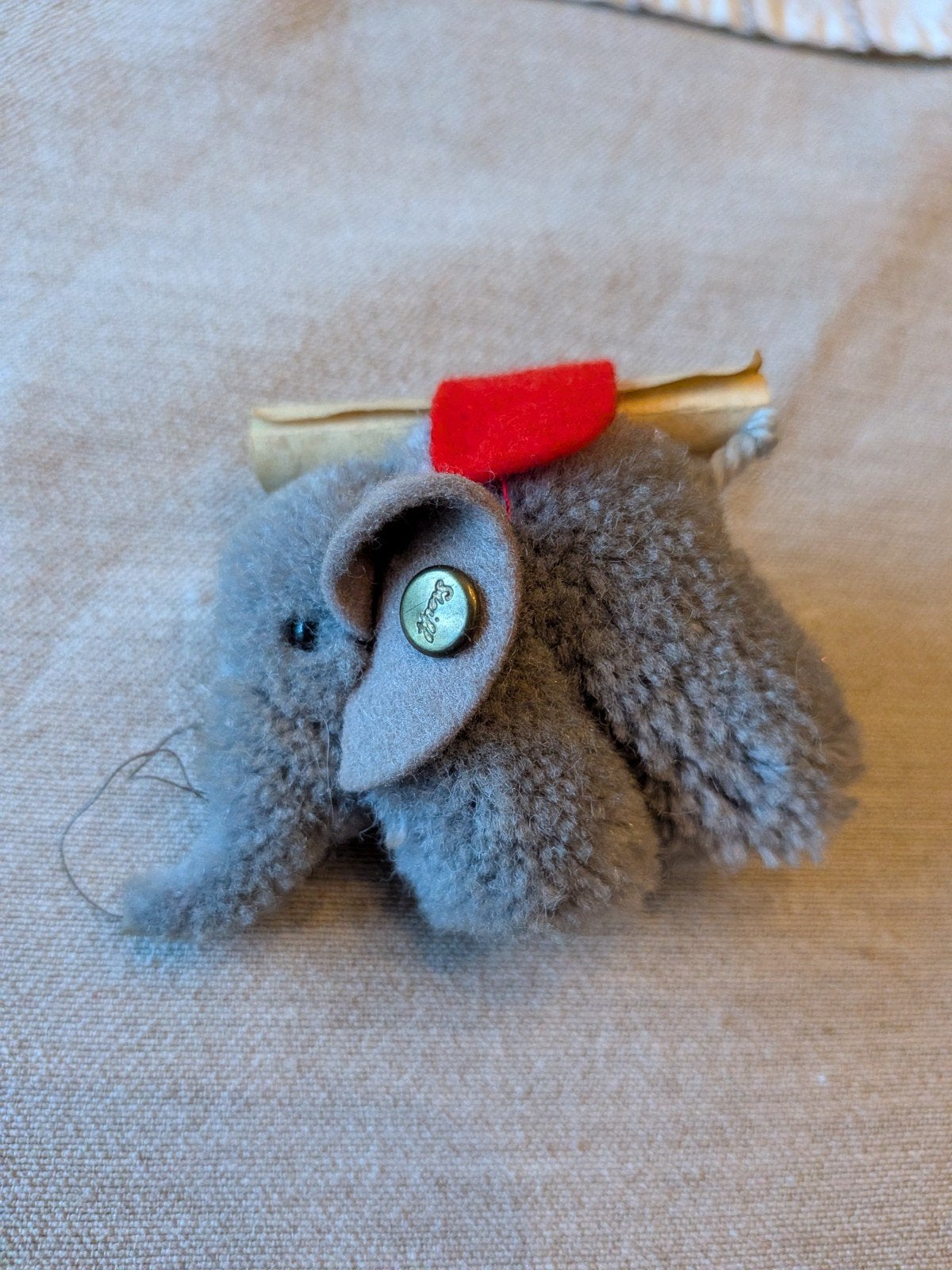 Steiff Miniatuur Olifant 1980 - Museum Collectie, Ophalen