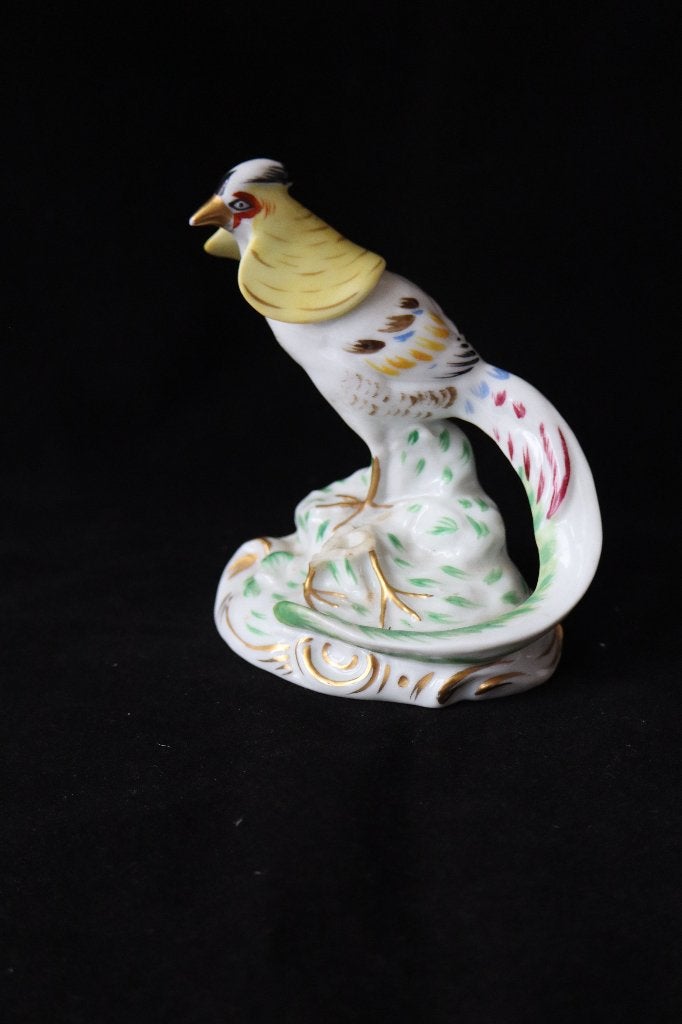 Antiek Volkstedt porseleinen vogel beeldje 1915-1934, Ophalen of Verzenden