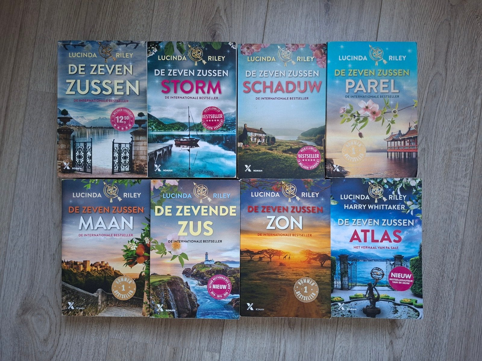 De Zeven Zussen Complete Serie - Lucinda Riley (8 boeken), Boeken, Ophalen of Verzenden, Gelezen, Lucinda Riley, Nederland