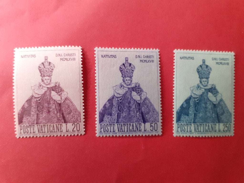 Vaticaanstad Kerstmis 1968, Ophalen of Verzenden, Overige landen, Postfris