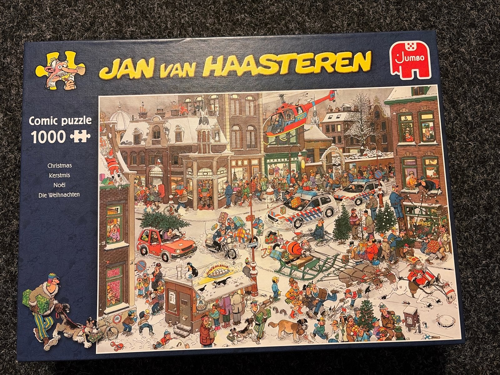 Jan van Haasteren Kerstmis Comic Puzzel 1000 stukjes, Ophalen of Verzenden, 500 t/m 1500 stukjes, Zo goed als nieuw, Legpuzzel