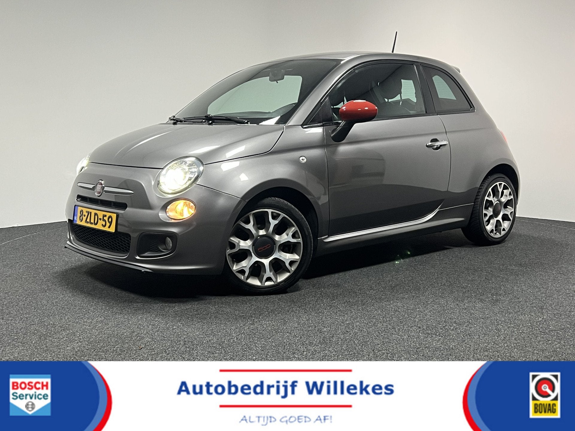 Fiat 500 0.9 TwinAir Turbo 500S | AIRCO | ELEKTRISCHE RAMEN, Voorwielaandrijving, Gebruikt, Leder en Stof, 905 kg