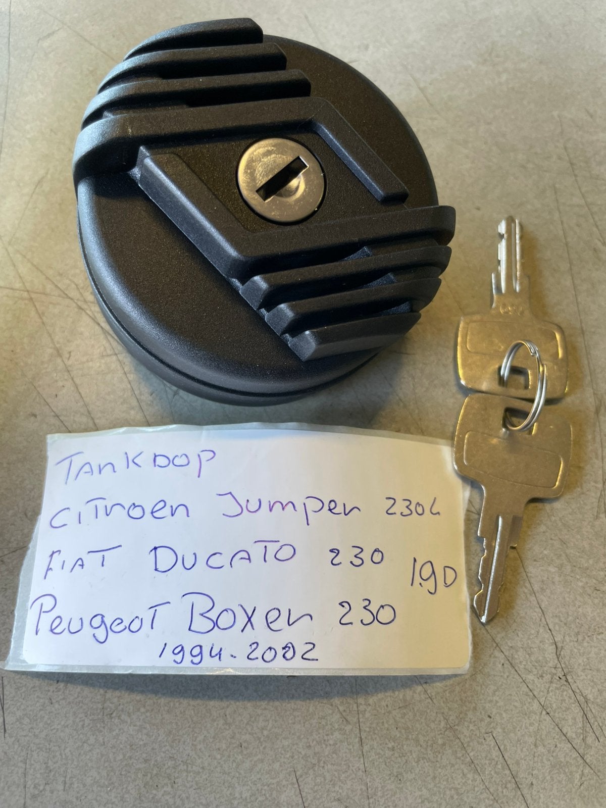 Nieuwe Tankdop Citroen jumper Fiat Ducato Peugeot Boxer, Ophalen of Verzenden, Zo goed als nieuw