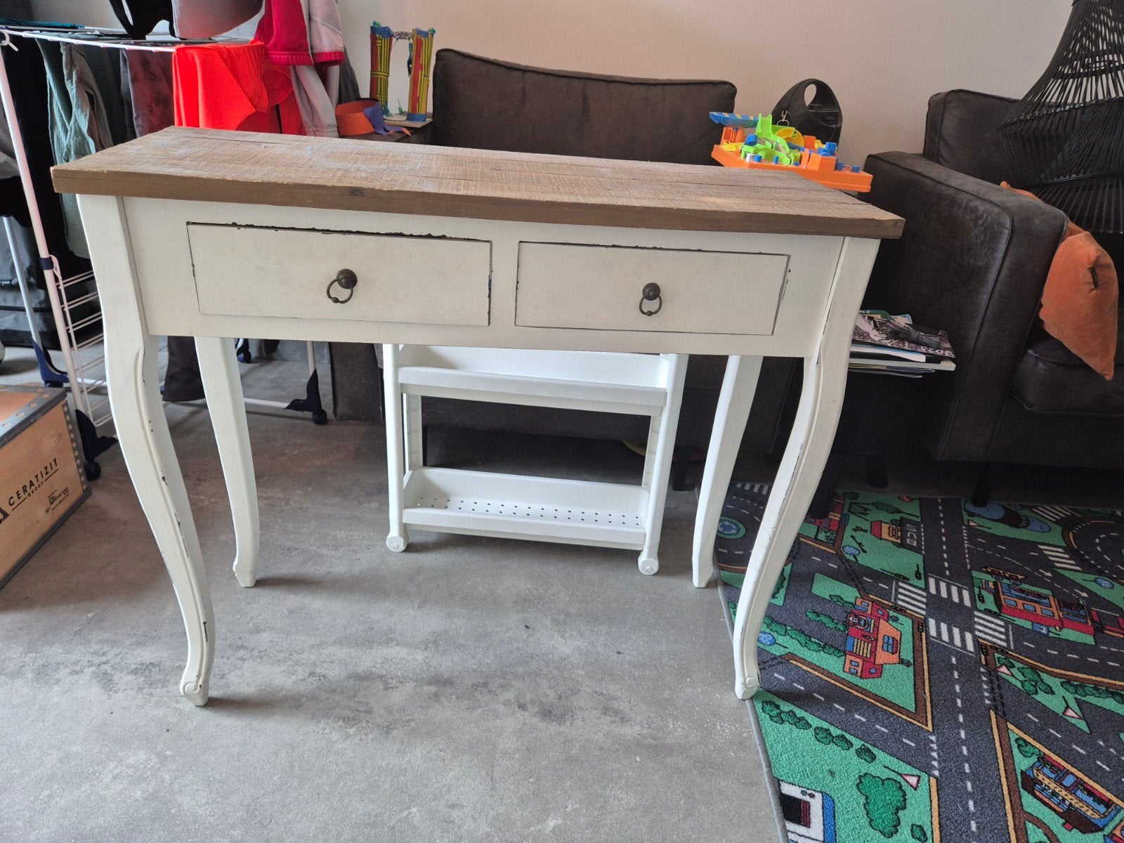 Sidetable met Lades - Landelijke Stijl, Gebruikt, 50 tot 100 cm, 100 tot 150 cm, Tot twee personen