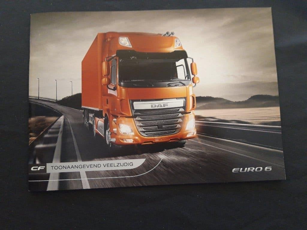 folder DAF CF Euro 6 , 2014 – Nederlands, Ophalen of Verzenden, Zo goed als nieuw, Overige merken, DAF Trucks