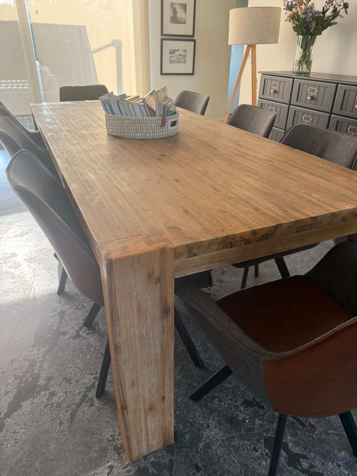 Eetkamertafel, Huis en Inrichting, Ophalen, 50 tot 100 cm, Zo goed als nieuw, 150 tot 200 cm