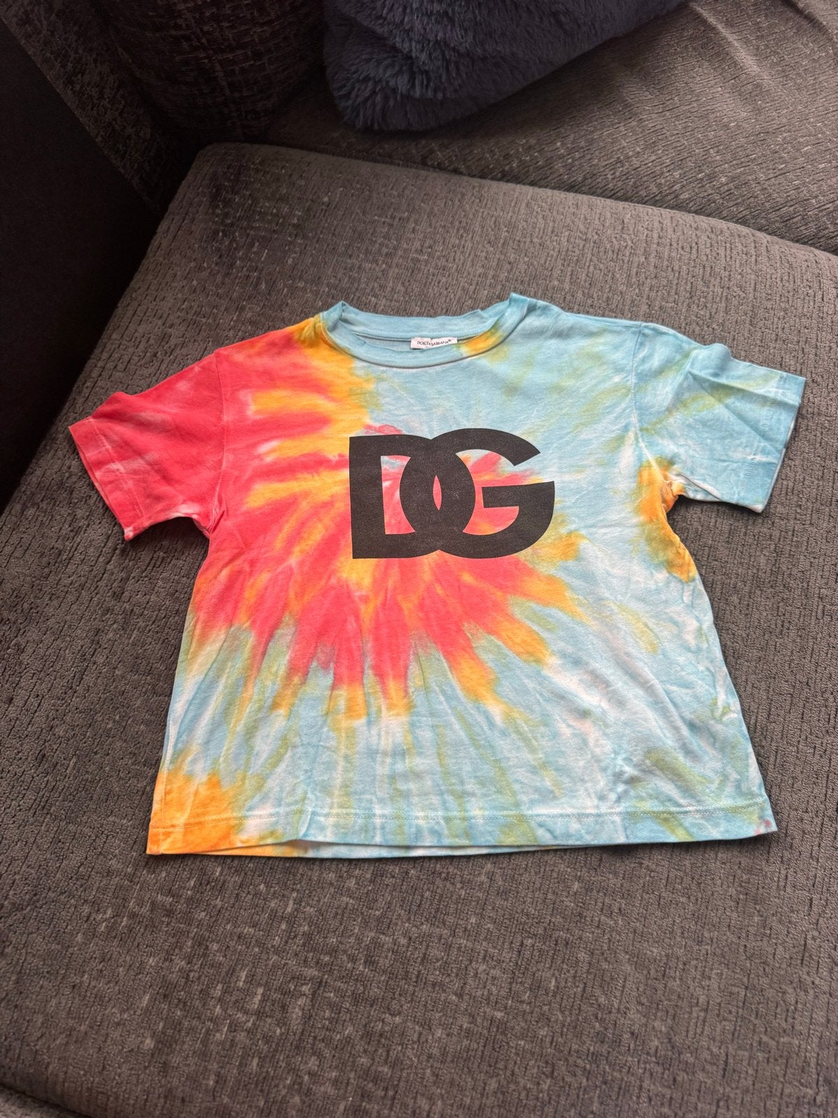Dolce & Gabbana Tie-Dye T-shirt - Maat 3, Kinderen en Baby's, Ophalen of Verzenden, Zo goed als nieuw, Jongen of Meisje, Shirt of Longsleeve