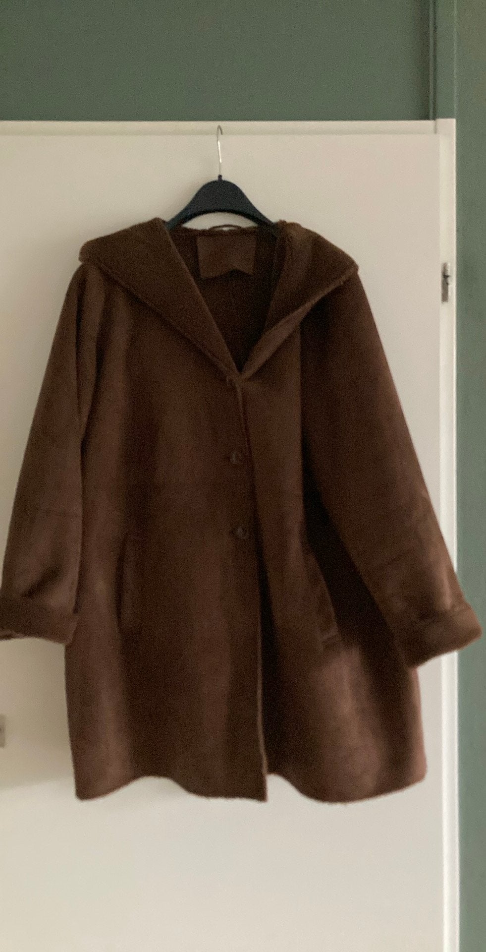Bruine winterjas van Ulla Popken 46/48, Ophalen of Verzenden, Zo goed als nieuw, Maat 46/48 (XL) of groter, Bruin