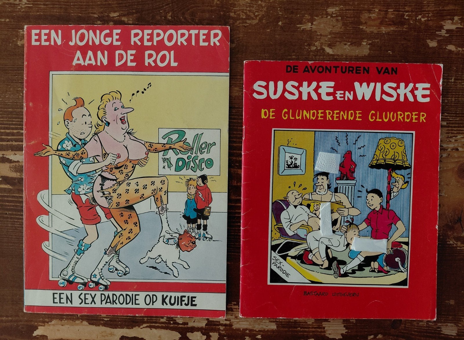 kuifje en Roodkapje. En Lucky luke en Asterix en Obelisk., Boeken, Stripboeken, Meerdere stripboeken, Ophalen of Verzenden, Gelezen