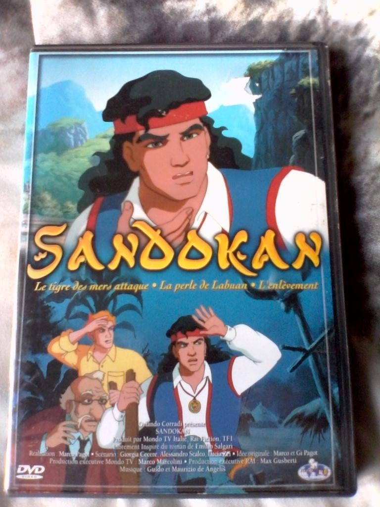 sandokan animatie dvd, Ophalen, Europees, Tekenfilm, Zo goed als nieuw