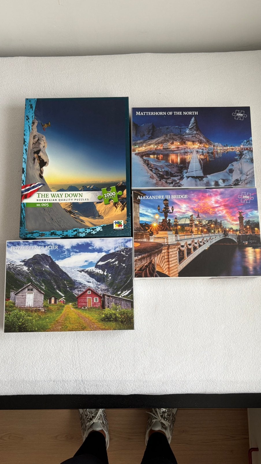 4 Vennerød Quality puzzels, Ophalen of Verzenden, 500 t/m 1500 stukjes, Zo goed als nieuw, Legpuzzel
