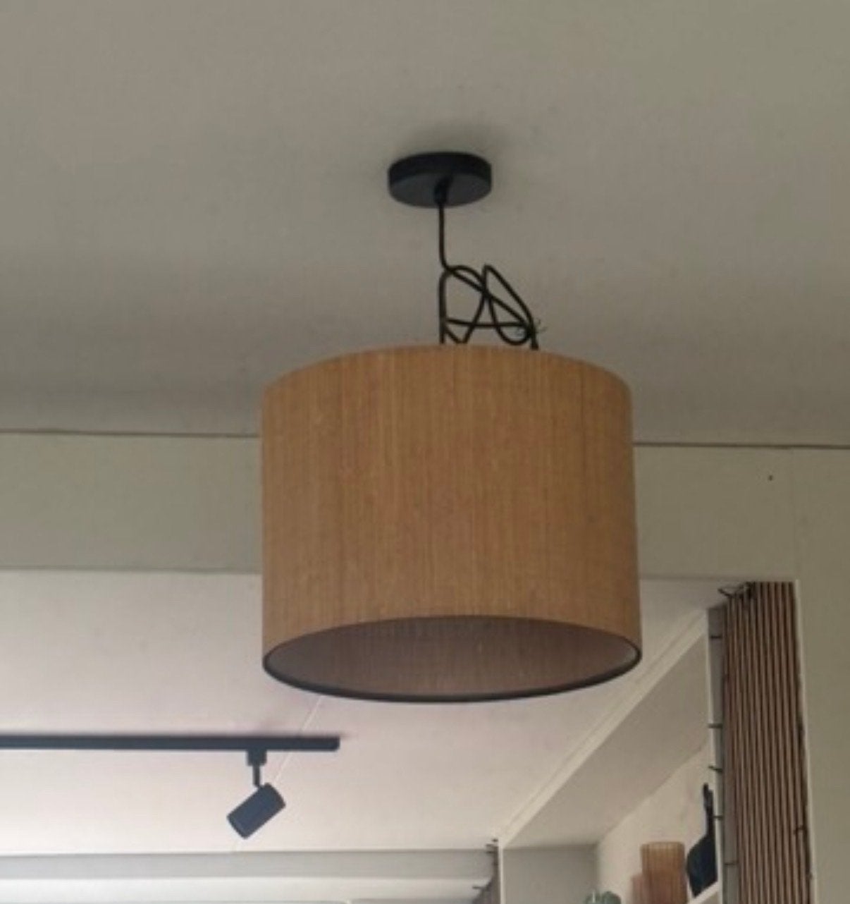 Hanglamp bamboe - Zo goed als nieuw, Ophalen, Zo goed als nieuw, Natuurlijk materiaal
