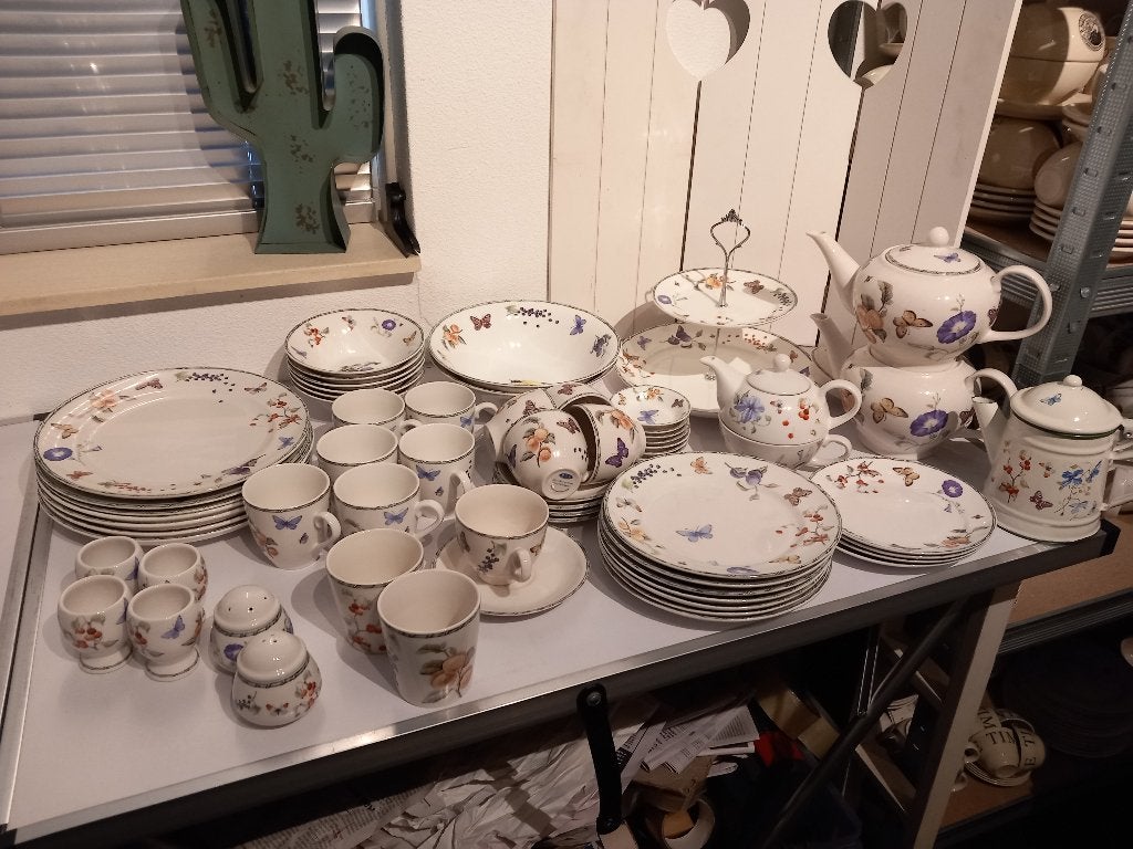 JBS servies Fruit en Flowers, Overige merken, Keramiek, Overige typen, Ophalen of Verzenden