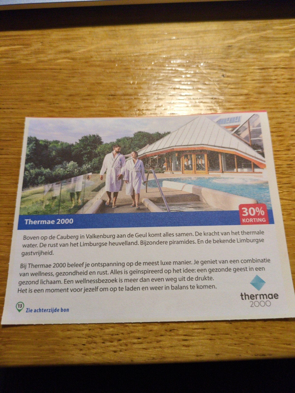 Kortingsbon voor Thermae 2000, 30 % korting, Drie personen of meer, Kortingsbon, Spa of Sauna