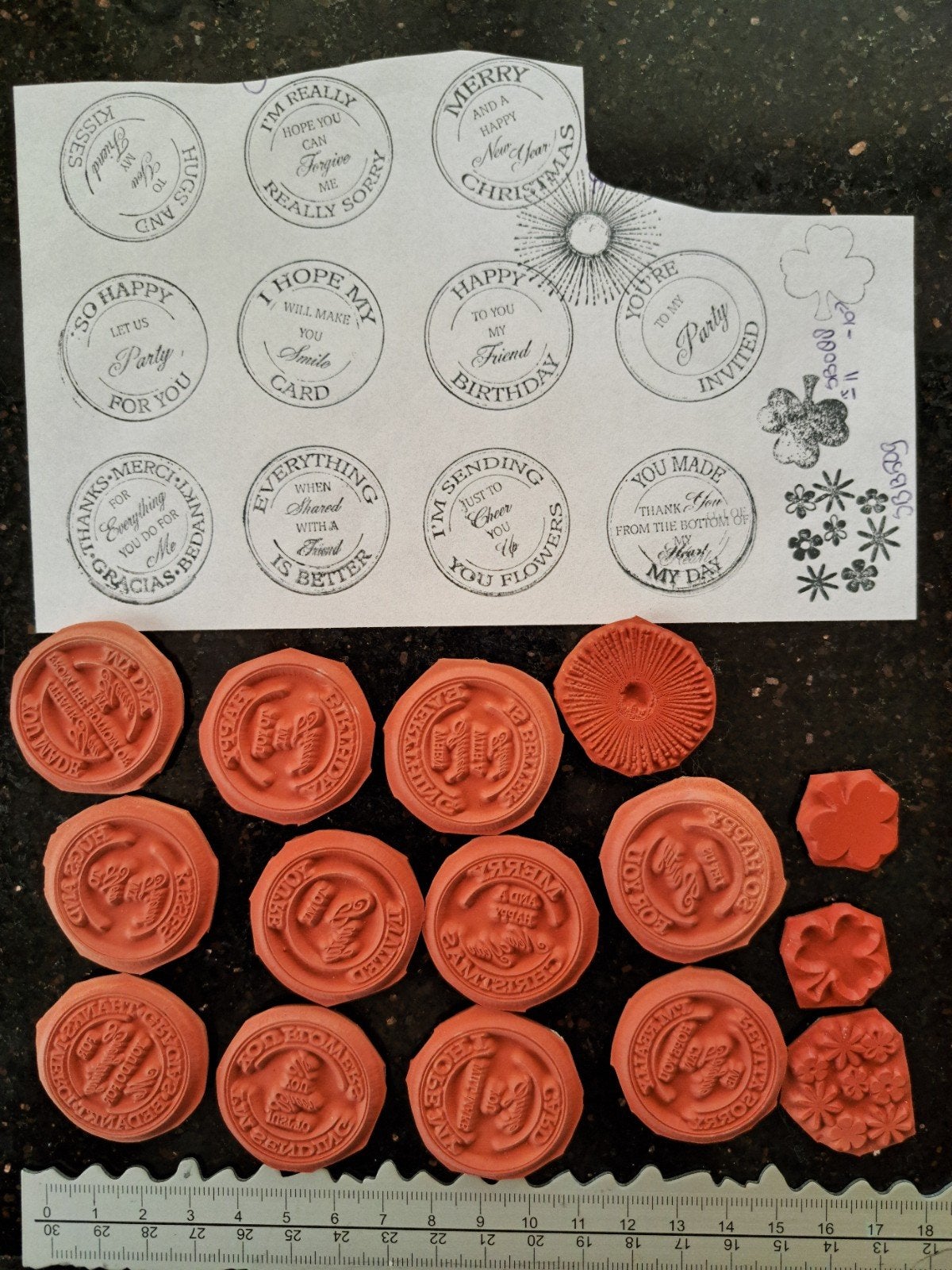 STAMPINBACK RUBBER STEMPELS POSTAGE MET TEKST KAARTEN MAKEN, Hobby en Vrije tijd, Stempelen, Ophalen of Verzenden, Zo goed als nieuw
