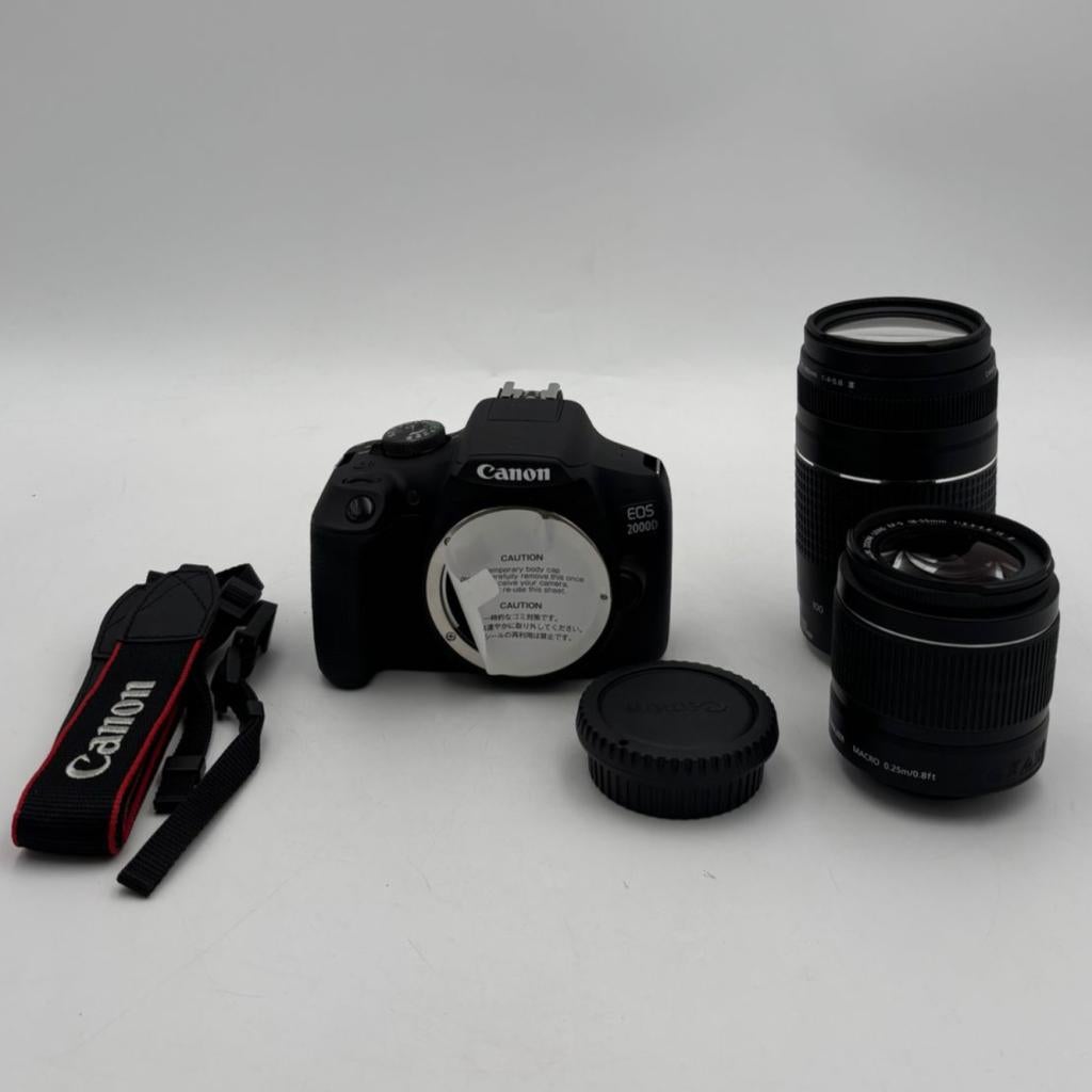 Canon EOS 2000D + 18-55 & 75-300 lenzen travel kit - Nieuw, Ruilrijk, Zo goed als nieuw, Info@ruilrijk.nl, Neerstraat 60, 6041 KD Roermond