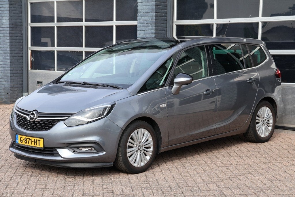 Opel ZAFIRA TOURER 1.4 T Zafira 7 zitter, panoramadak, camer, Auto's, Gebruikt, 4 cilinders, 7 stoelen, 1364 cc