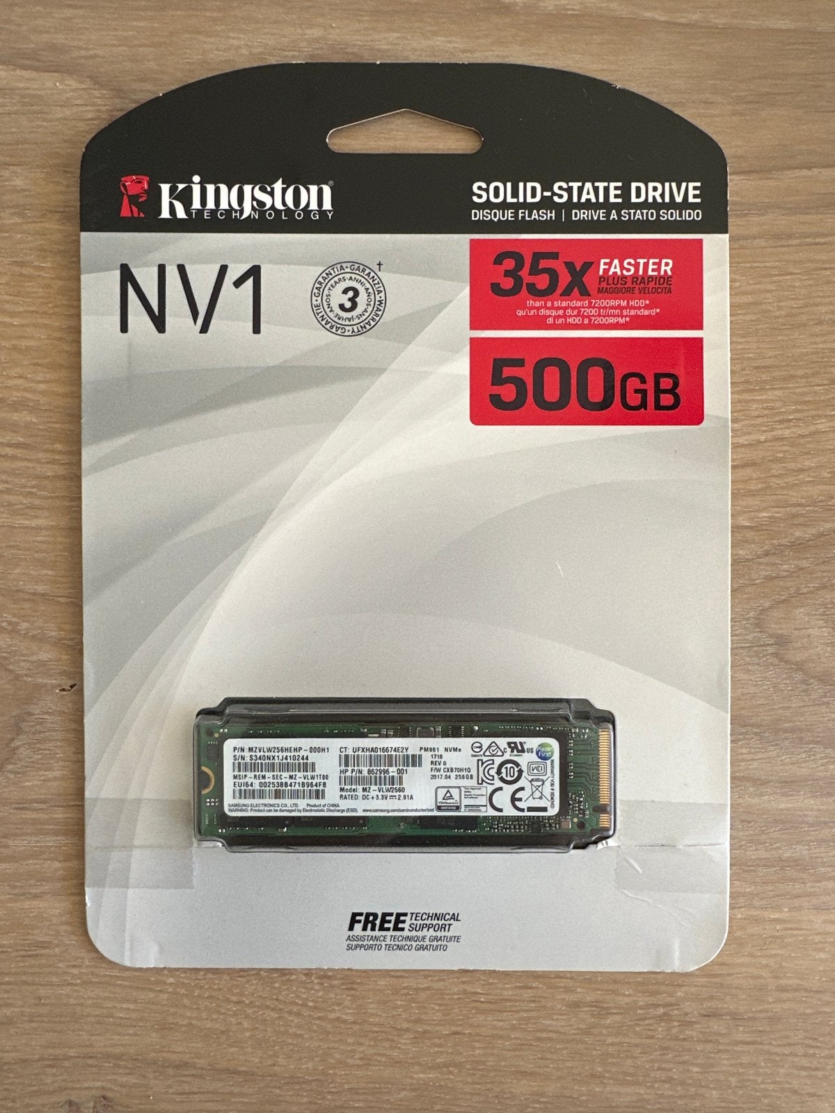 Kingston NV1 500GB interne SSD, Computers en Software, Harde schijven, Intern, SSD, Nieuw, Ophalen of Verzenden