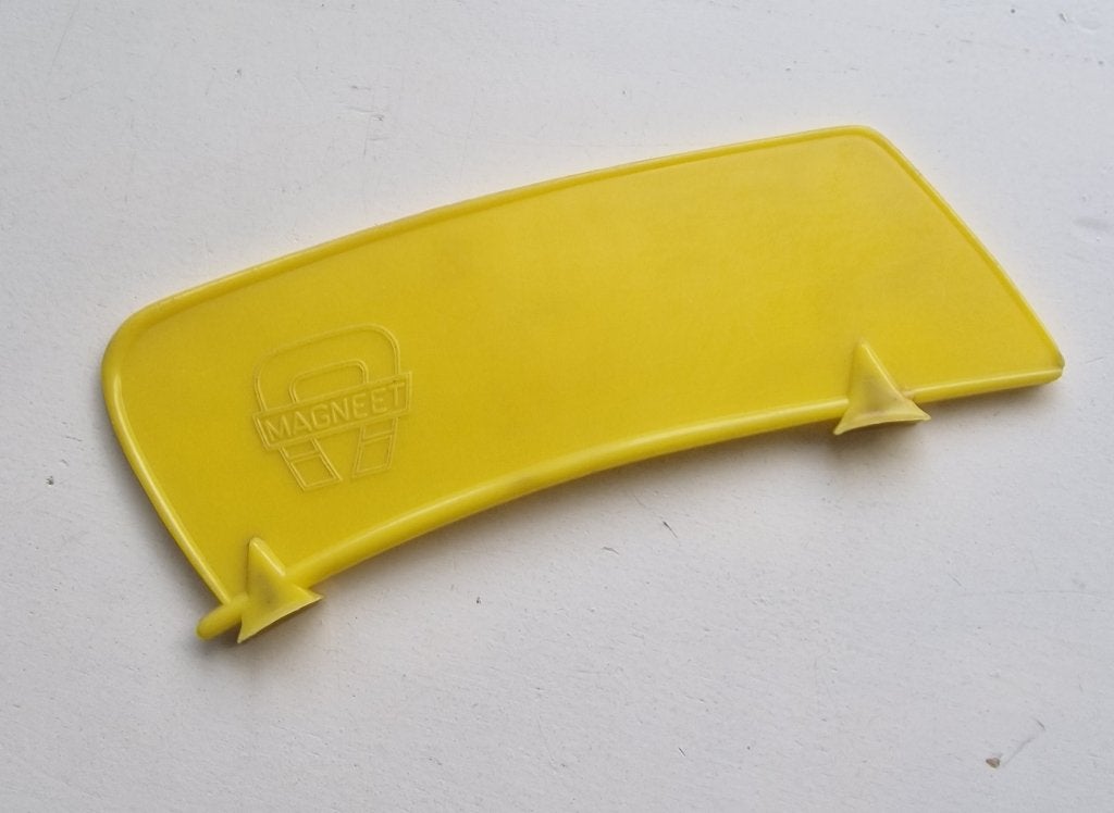 Magneet geel plaatje, Fietsen en Brommers, Ophalen of Verzenden, Gebruikt, Overige typen, Overige merken