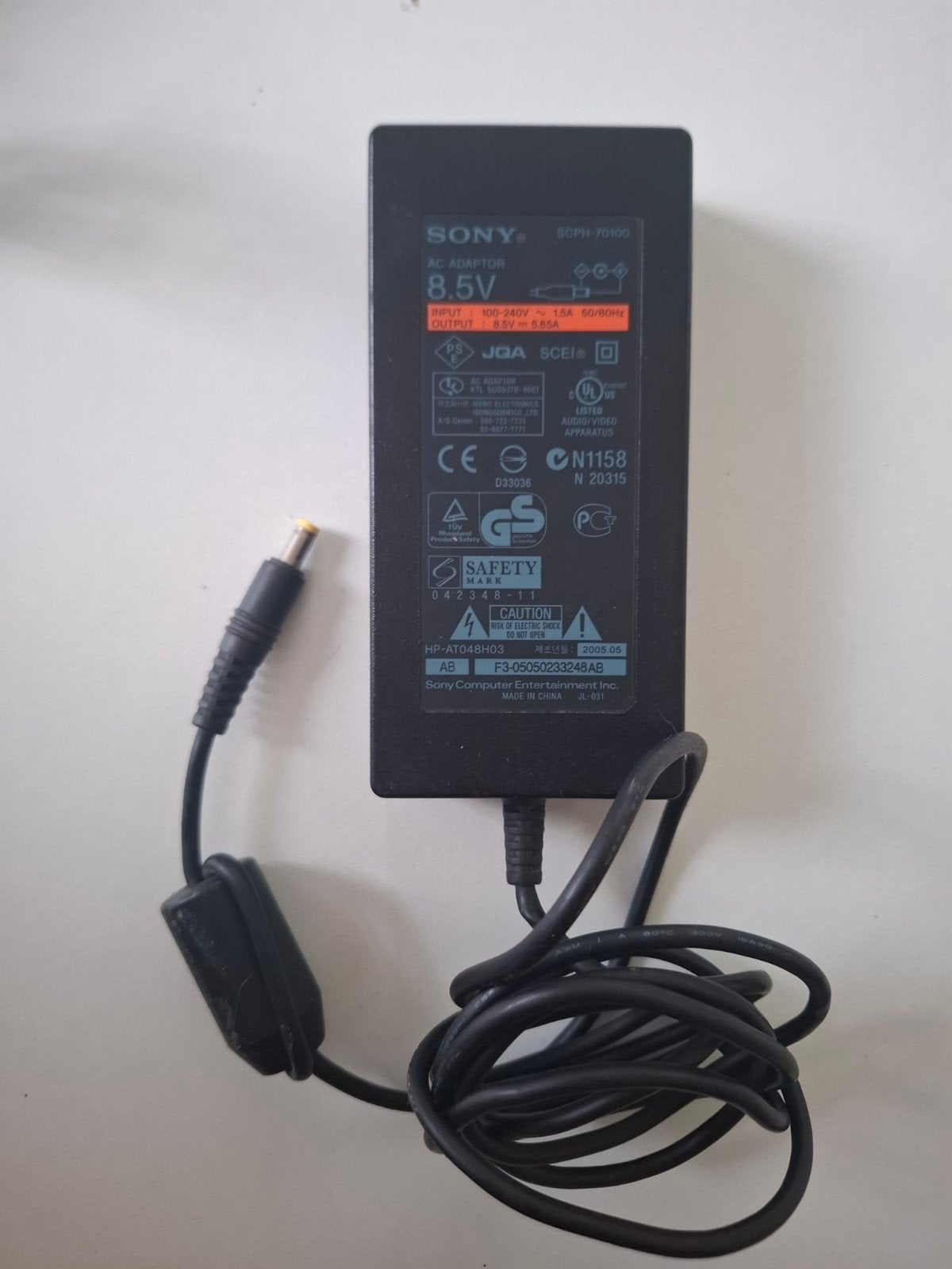 Sony PlayStation AC Adapter 8.5V (SCPH-70100), Verzenden, Gebruikt, Voeding, Oplader of Kabel, PlayStation 2