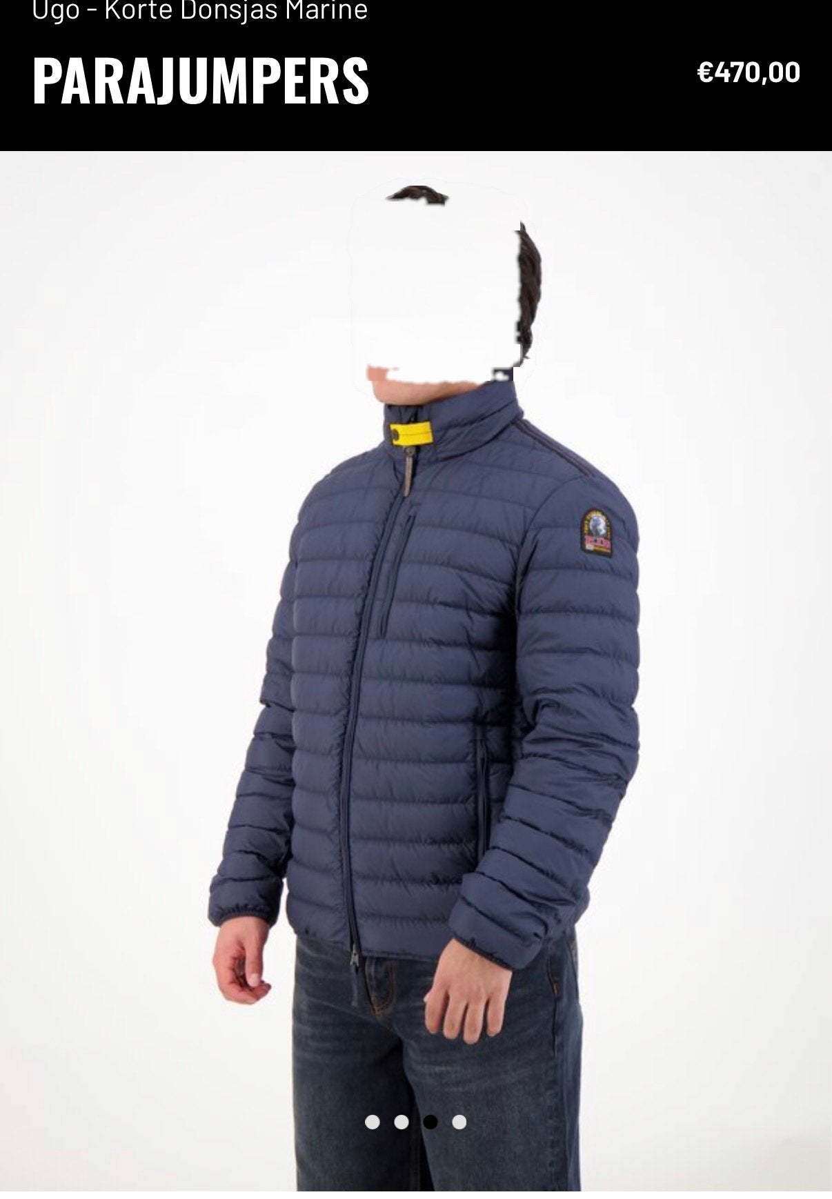 Parajumpers ugo marine 3XL zo goed als nieuw., Kleding | Heren, Ophalen of Verzenden, Zo goed als nieuw, Overige maten, Blauw