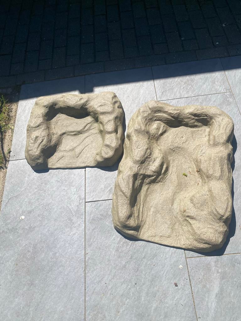 Twee waterloop delen voor tuin of vijver, Ophalen, Gebruikt, Overige materialen, Waterval