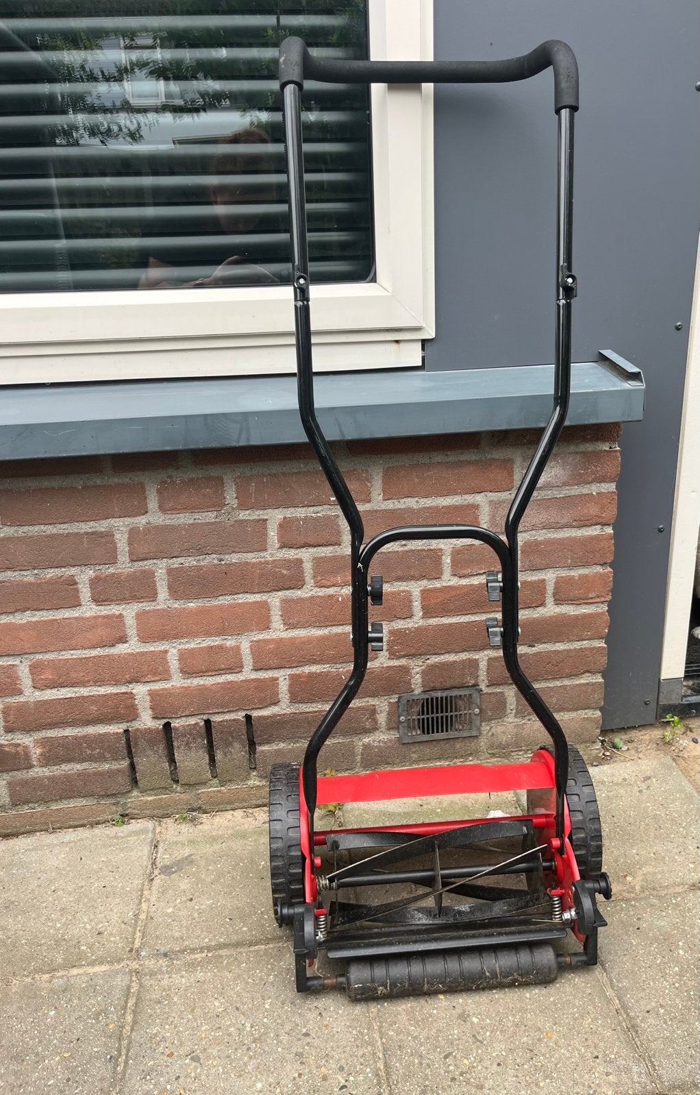 Hand grasmaaier wolf garten, Tuin en Terras, Kooimesmaaier, Ophalen, Gebruikt, Handgrasmaaier