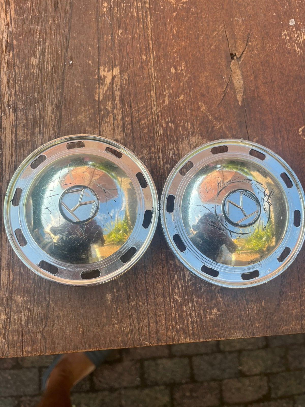 2 wieldopjes volkswagen kever  trapauto origineel, Ophalen of Verzenden, Zo goed als nieuw