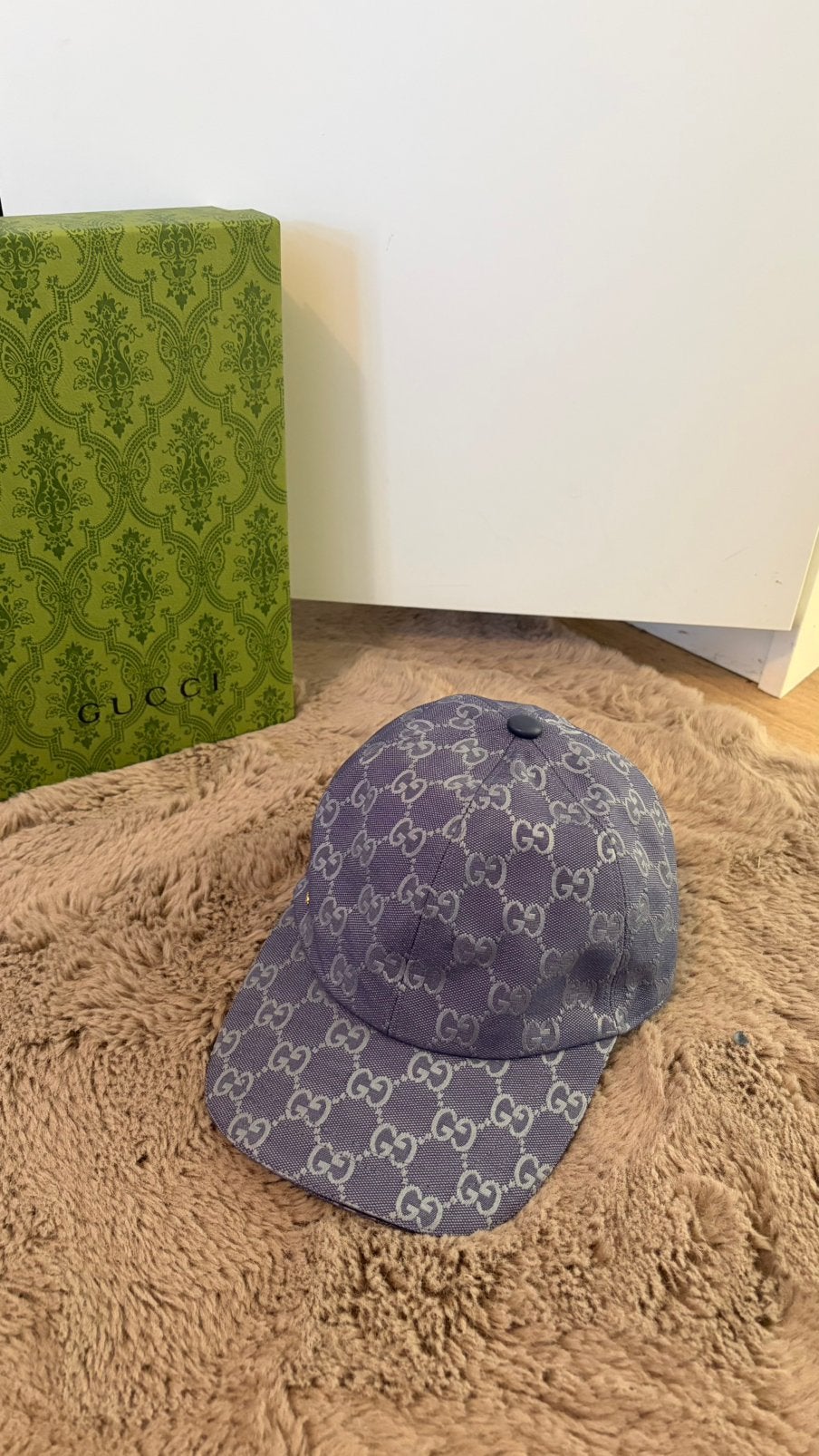 Gucci Pet Blauw, Ophalen, Nieuw, Pet