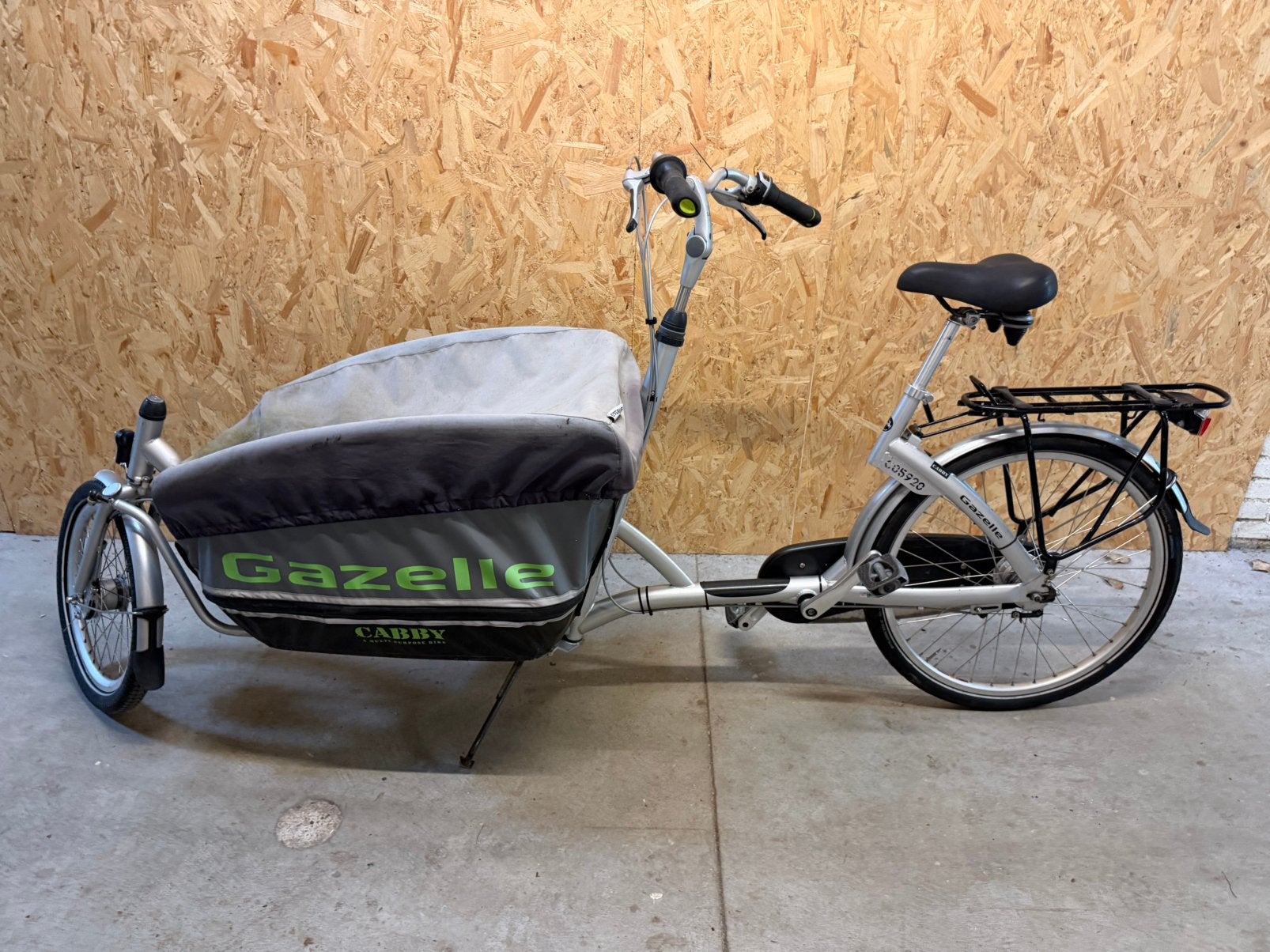 Gazelle Cabby bakfiets 2 wielen, Fietsen en Brommers, Ophalen, Opvouwbaar, Zo goed als nieuw, 2 kinderen