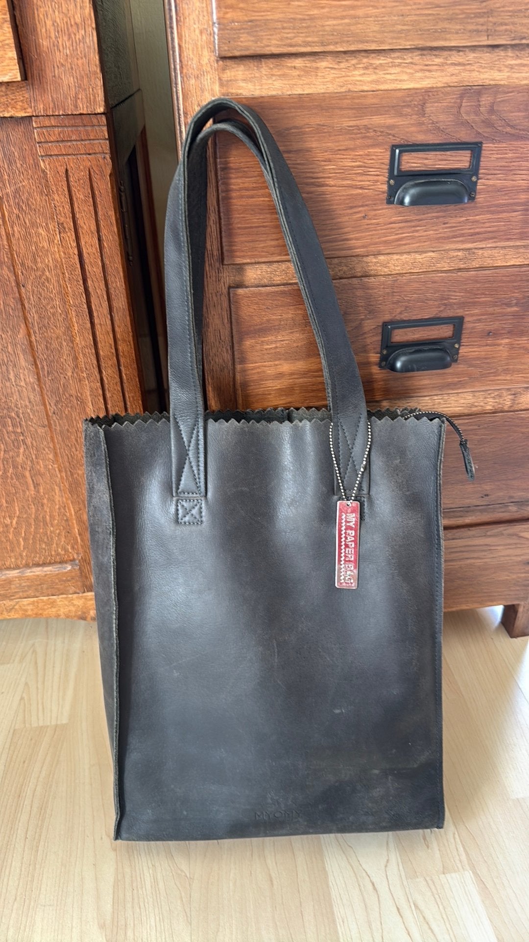 MYoMY  My Paper Bag, Ophalen of Verzenden, Gebruikt, Grijs, Handtas