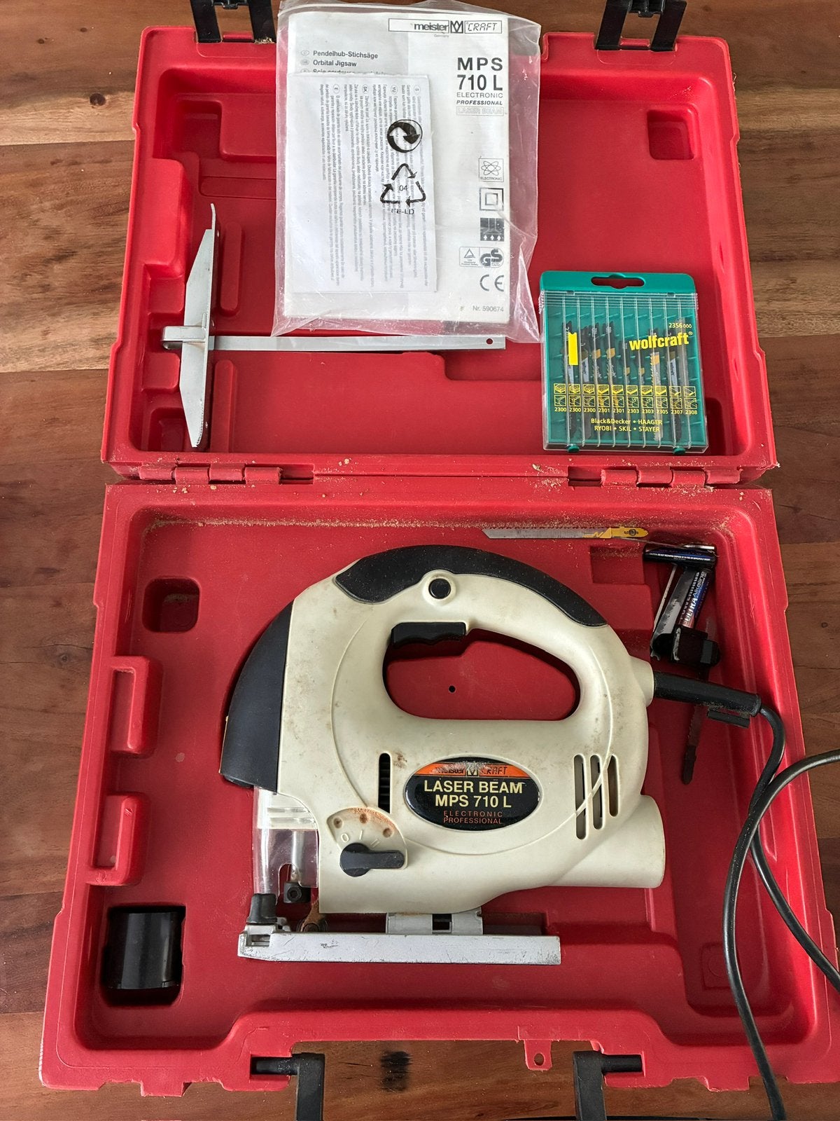 Meister Craft Decoupeerzaag MPS 710 L met extra zaagbladen, Ophalen, Gebruikt, Decoupeerzaag, 30 tot 70 mm