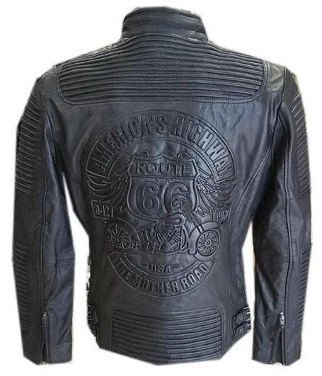 6XL - Leren jas Route 66, Kleding | Heren, Grote Maten, Zwart, Nieuw, Ophalen of Verzenden, Jas of Mantel
