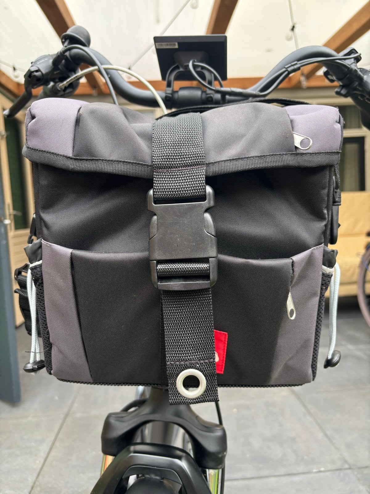 New Looxs Fietsmand/Stuurtas, Fietsen en Brommers, Ophalen, Zo goed als nieuw, Fietsmand, Stuurbevestiging