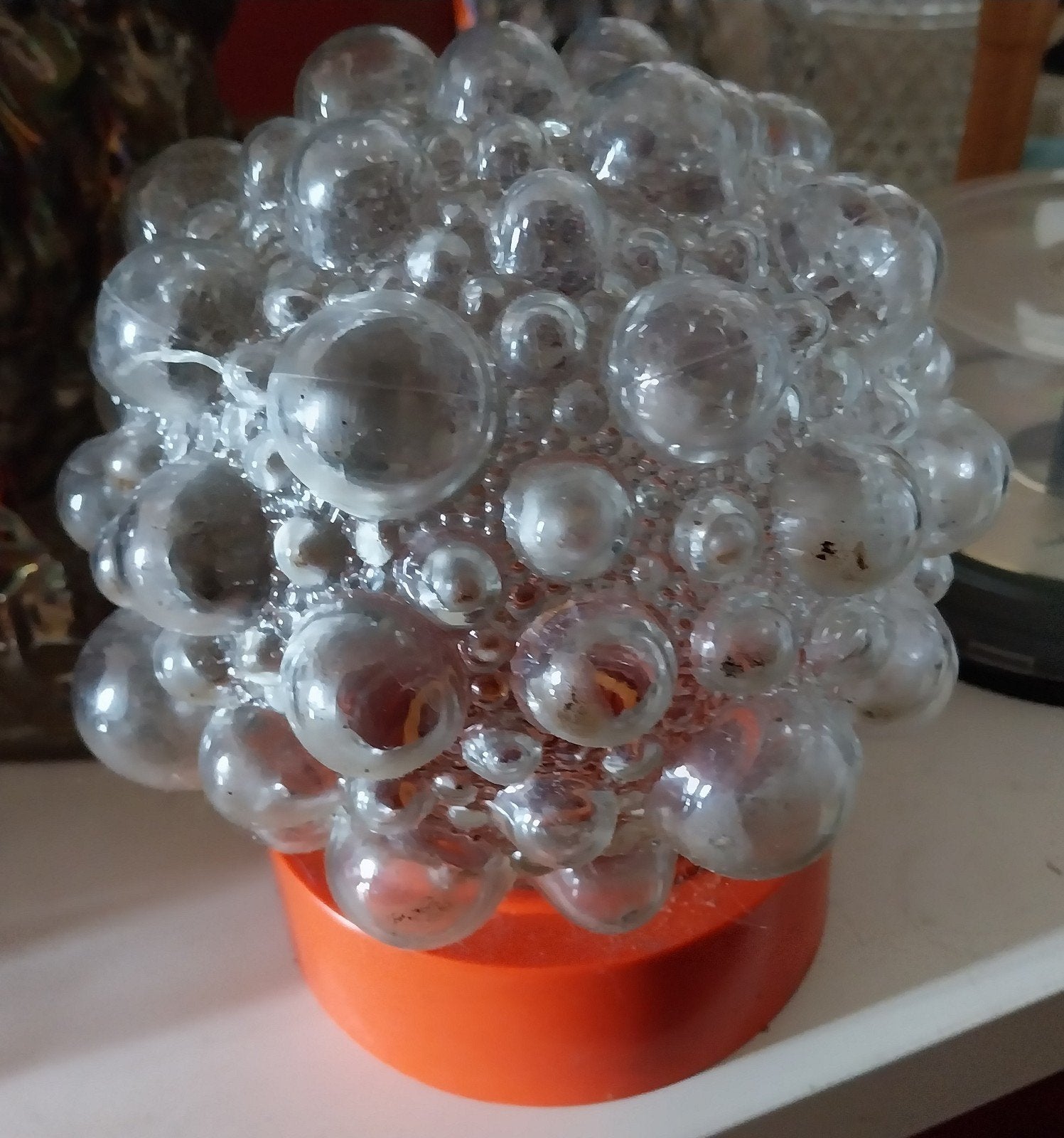 Vintage Helena Tynell Bubble lamp, Kunststof, Helena Tynell, Vintage, Ophalen of Verzenden