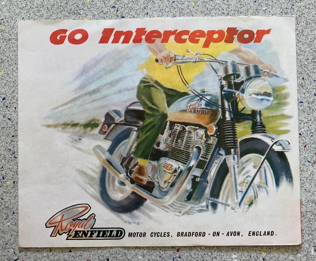 Royal Enfield Interceptor Series II Brochure, Verzenden, Overige merken
